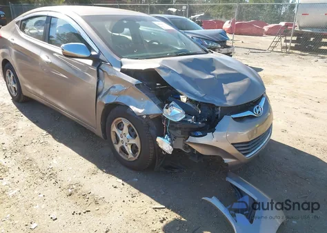2016 Hyundai Elantra Se from USA, damaged, VIN 5NPDH4AE1GH700862